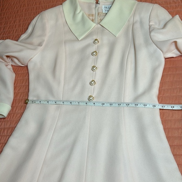 Vintage NWT RICKIE FREEMAN FOR TERI JON Collared A-Line Button Front dress sz 10 - Picture 13 of 16